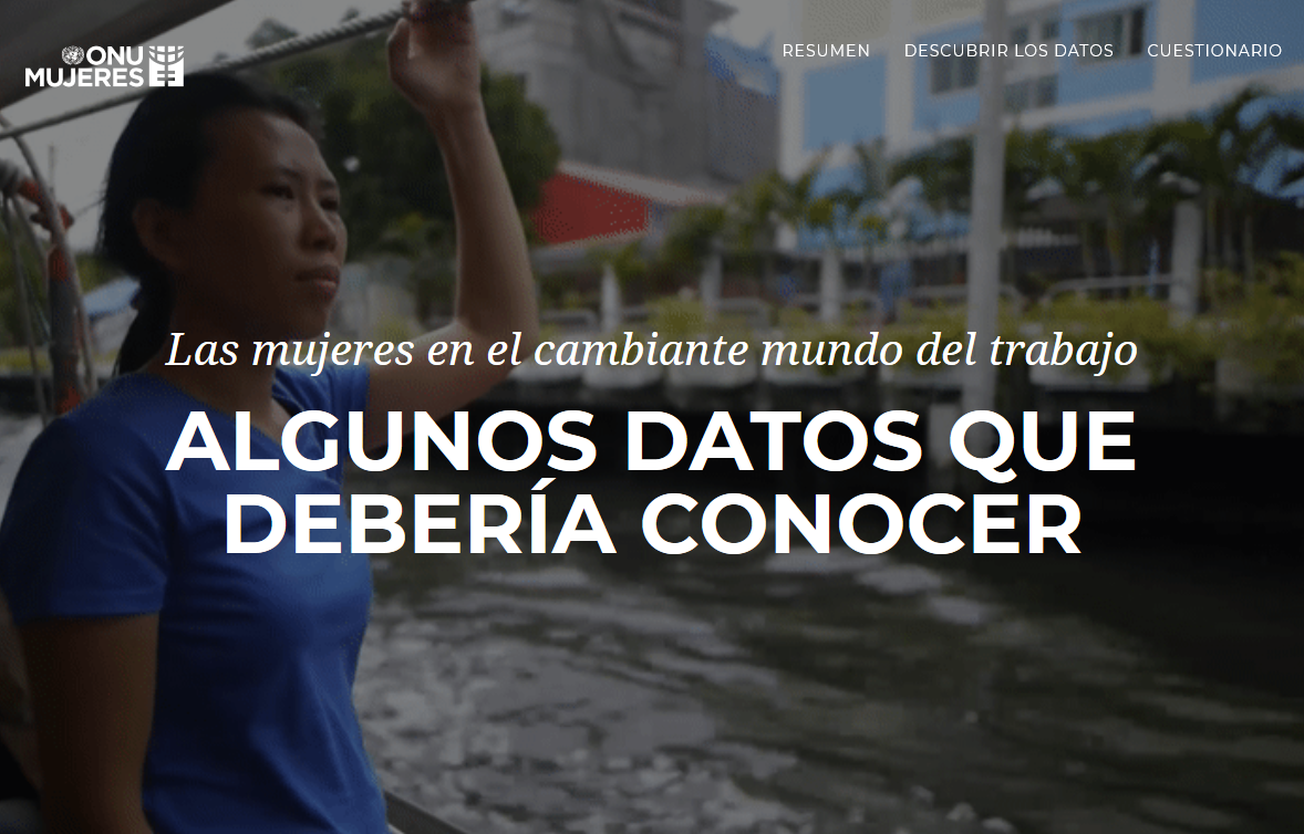 Las mujeres en el cambiante mundo del trabajo Algunos datos que debería conocer