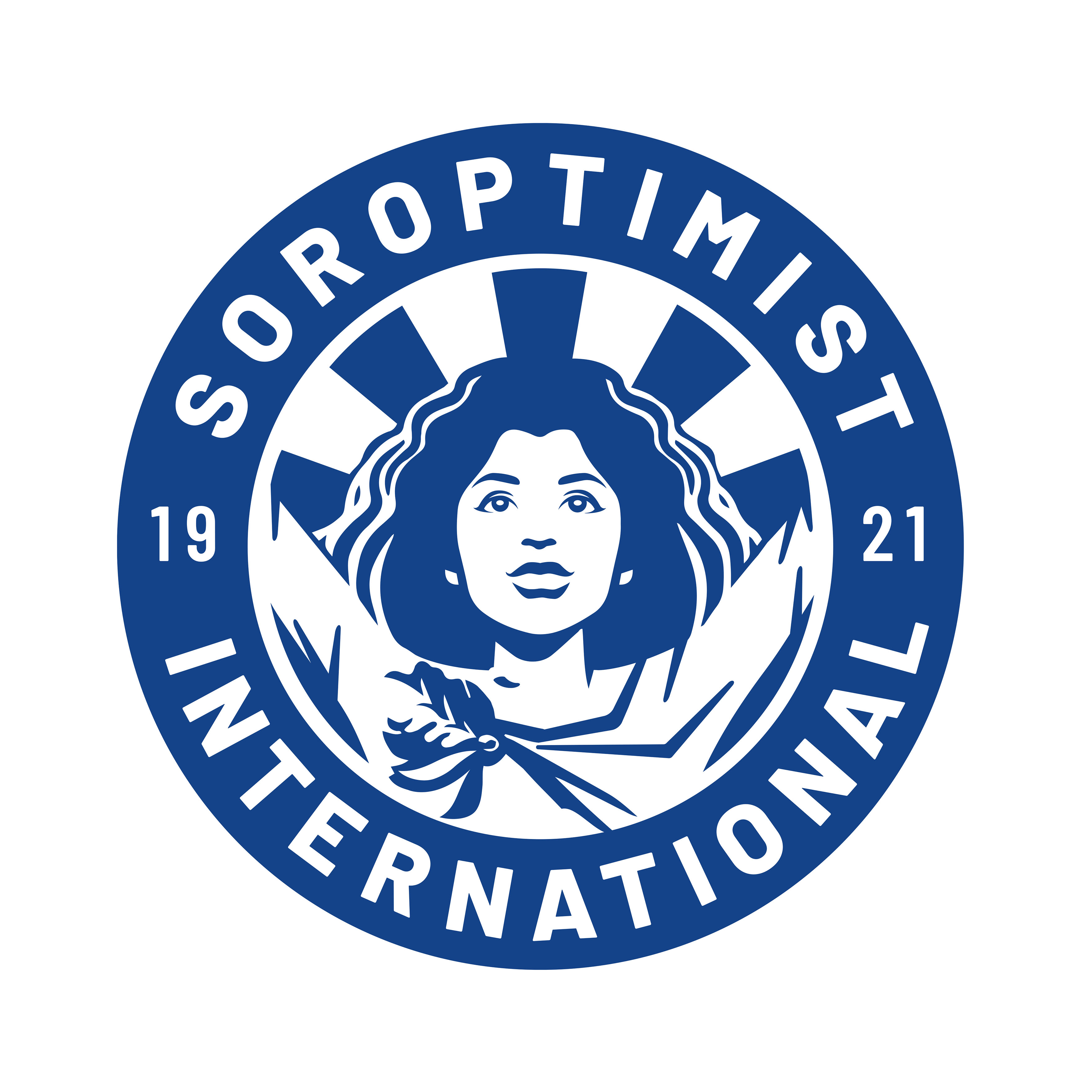 Soroptimist logo blue